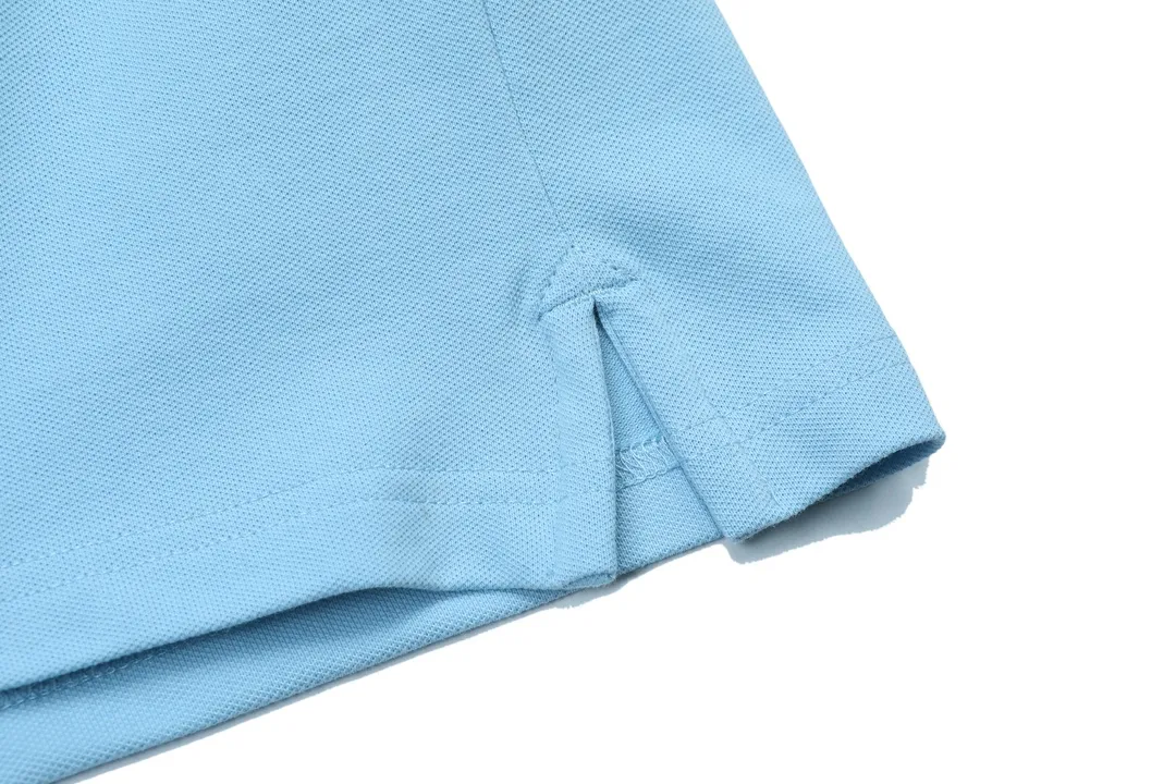 🅿️190 RALPH LAUREN 2025 new style classic polo embroidered little bee logo, same style for men and women, casual polo shirt ·Customized pique cotton fabric ·Imported Tajima machine embroidery technology ·Collar label, hangtag, main mark and three complete labels Color: sky blue Size: M-XXXL